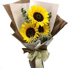 3Pcs Sunflowers