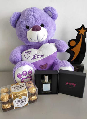 Philblossoms 16inches Bear with 16pcs Ferrero and Felicity Perfume