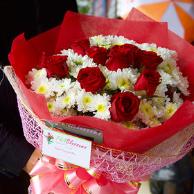 Mother's Day Roses in a Bouquet